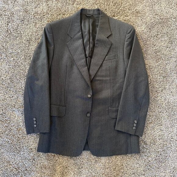 Ermenegildo Zegna‎ Jacket Italy wool cashmere 40R Gray Career Business - Picture 1 of 11